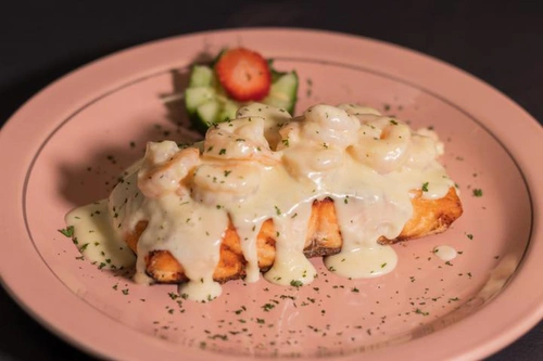 Salmon In Shrimp Sauce